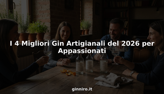 Un gruppo di amici assapora gin artigianale attorno a un tavolo rustico, condividendo chiacchiere e momenti di convivialità.