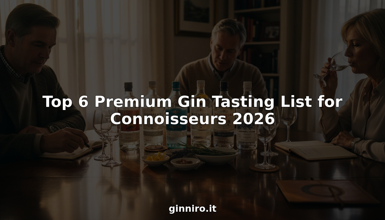 Gin connoisseurs tasting premium gin lineup