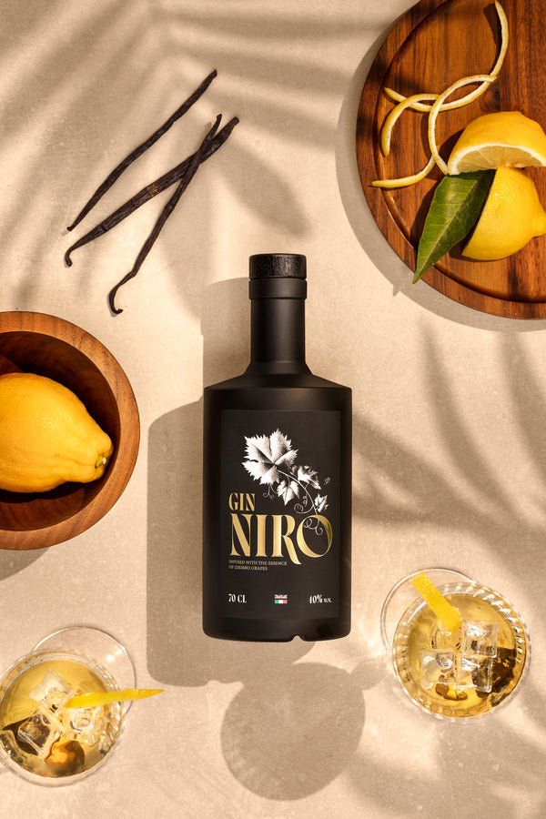 GIN NIRO Zibibbo 70cl - Gin artigianale siciliano con botaniche mediterranee